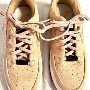 Nike Air Force One size 7 1/2 women’s beige